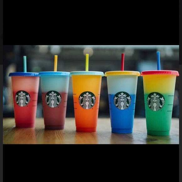Starbucks Color Changing Cold Cups 5 Pack New in Package - Picture 7 of 7